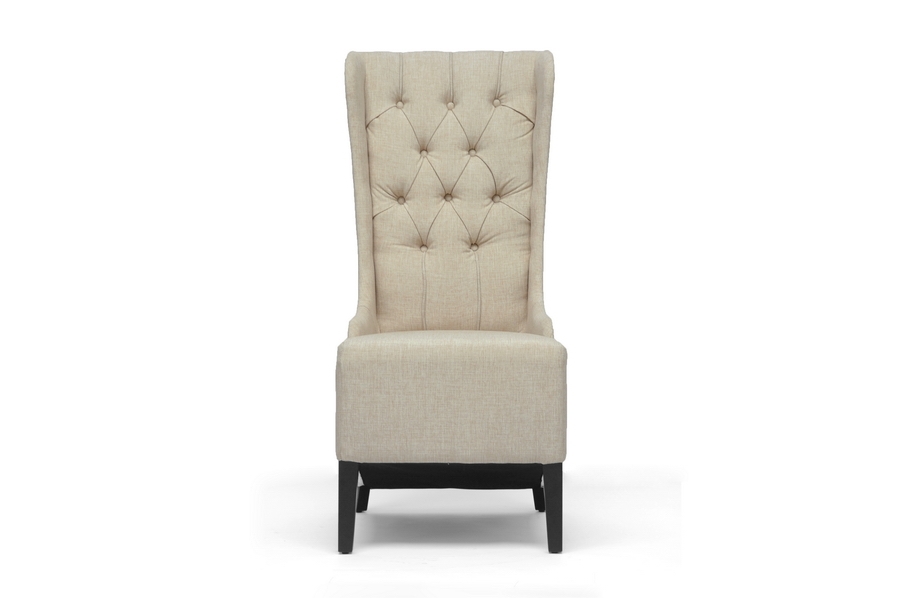 Vincent Beige Linen Modern Accent Chair Affordable Modern